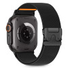 Pulseira de relógio Tech-Protect Nylon Clasp para Apple Watch 6 / 7 / 8 / 9 / 10 / SE / Ultra 1 / 2 44/45/46/49 mm, preta