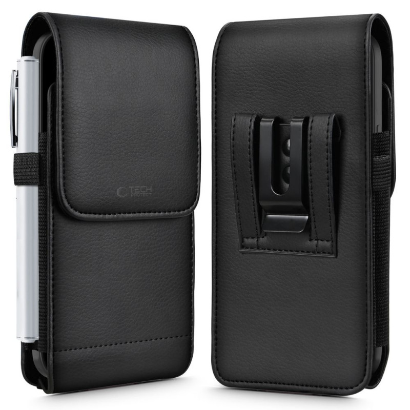 Tech-Protect SM75 Bolsa universal para telemóvel para smartphones de 5,8-6,8 polegadas, preta