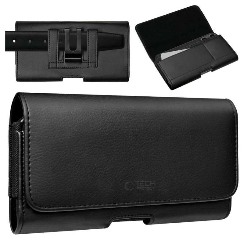 Tech-Protect SM80 THP4794 Bolsa universal para telemóvel para smartphones de 5,8-6,8 polegadas, preta