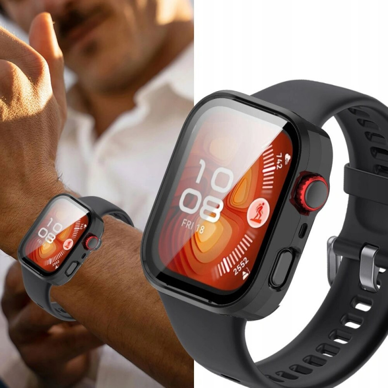 Capa Defense Tech-Protect para Huawei Watch Fit 4, transparente