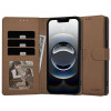 Capa com carteira Tech-Protect para Apple iPhone 17e / 16e, castanha