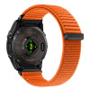 Pulseira Tech-Protect NylonLoop para Garmin Fenix 5X / 5X Plus / 6X / 6X Pro / 7X / 8 / 8 Pro / 9 / 9 Pro (51 mm), Laranja Sinal