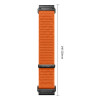 Pulseira Tech-Protect NylonLoop para Garmin Fenix 5X / 5X Plus / 6X / 6X Pro / 7X / 8 / 8 Pro / 9 / 9 Pro (51 mm), Laranja Sinal