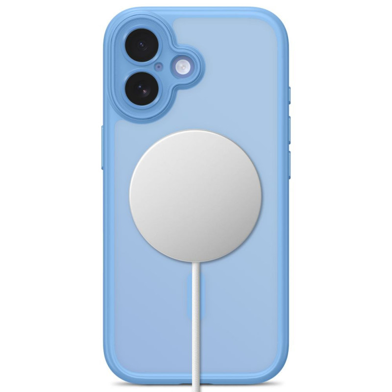 Capa Tech-Protect MagPeak MagSafe CC para Apple iPhone 17, Matte Mist Blue
