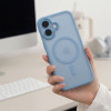 Capa Tech-Protect MagPeak MagSafe CC para Apple iPhone 17, Matte Mist Blue