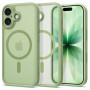 Capa Tech-Protect MagPeak MagSafe CC para Apple iPhone 17, verde-sálvia mate