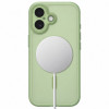 Capa Tech-Protect MagPeak MagSafe CC para Apple iPhone 17, verde-sálvia mate