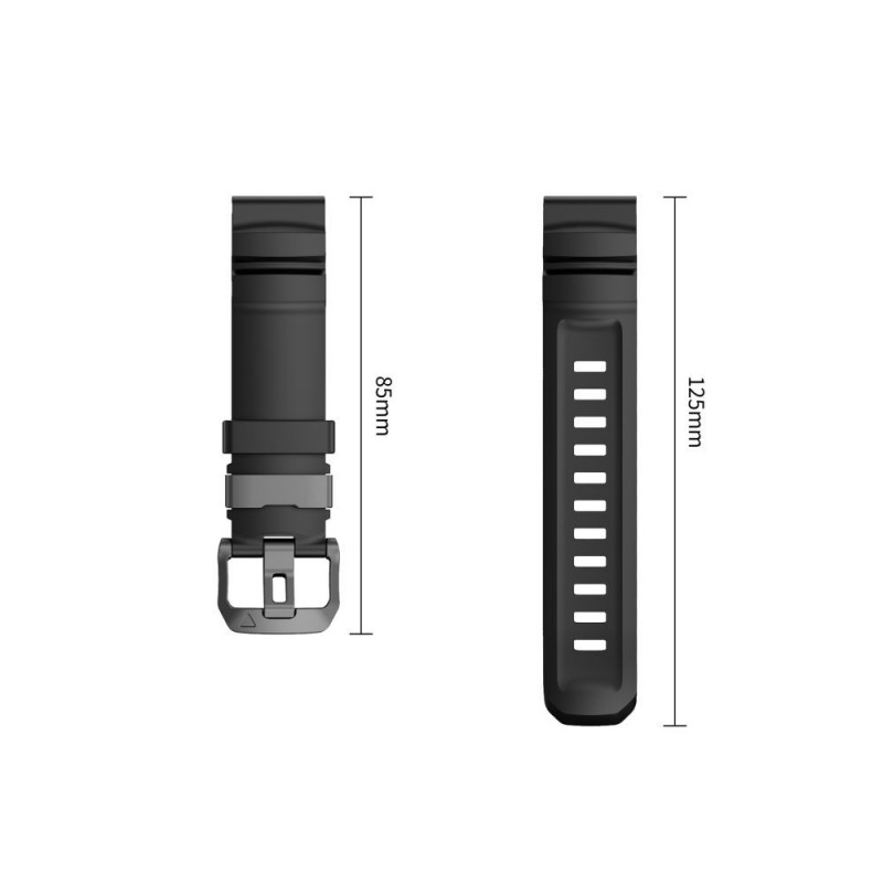 Pulseira Tech-Protect Motion para Garmin Fenix 5X / 5X Plus / 6X / 6X Pro / 7X / 8 / 8 Pro / 9 / 9 Pro (47 mm), preta