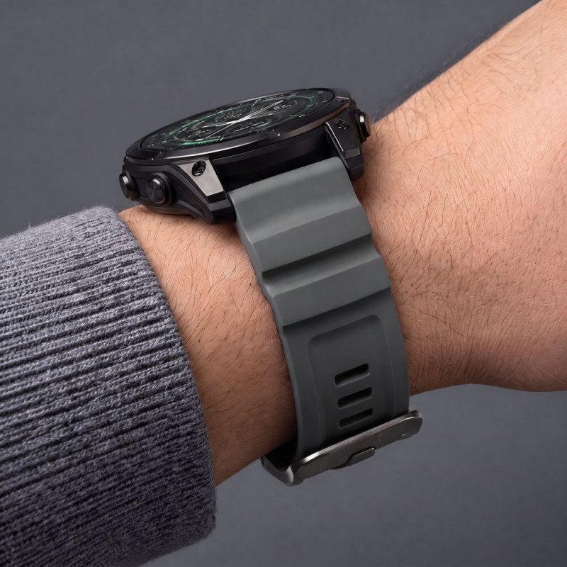 Pulseira para relógio Tech-Protect Motion Garmin Fenix 5X / 5X Plus / 6X / 6X Pro / 7X / 8 / 8 Pro / 9 / 9 Pro (47 mm), cinzento tempestade