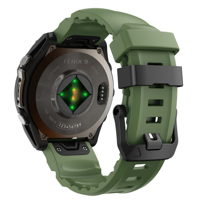 Pulseira para relógio Tech-Protect Motion Garmin Fenix 5X / 5X Plus / 6X / 6X Pro / 7X / 8 / 8 Pro / 9 / 9 Pro (47 mm), verde militar