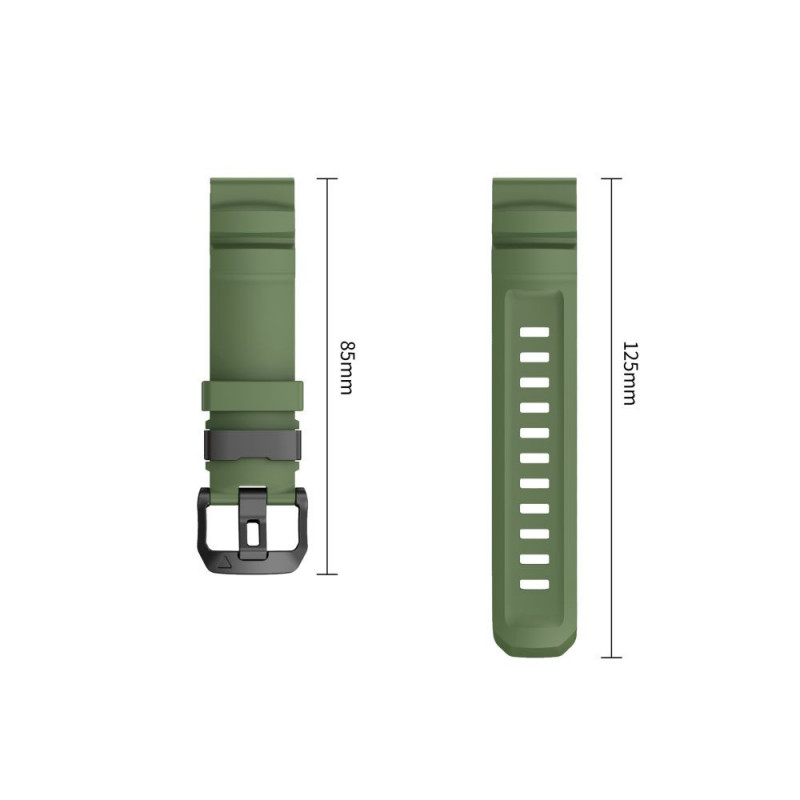 Pulseira para relógio Tech-Protect Motion Garmin Fenix 5X / 5X Plus / 6X / 6X Pro / 7X / 8 / 8 Pro / 9 / 9 Pro (47 mm), verde militar