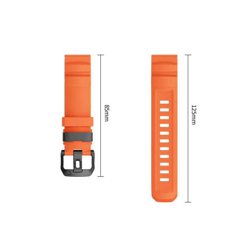 Pulseira para relógio Tech-Protect Motion Garmin Fenix 5X / 5X Plus / 6X / 6X Pro / 7X / 8 / 8 Pro / 9 / 9 Pro (51 mm), laranja sinal