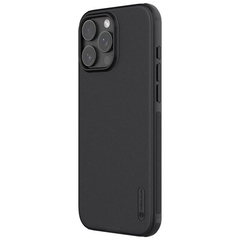 Capa Nillkin Super Frosted Shield Pro para Apple iPhone 16 Pro, preta