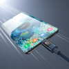 Cabo USB-C para USB-C Choetech XCC-1068 PD 60W com ecrã, 1,2 m, azul