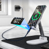 Cabo USB-C para USB-C Choetech XCC-1068 PD 60W com ecrã, 1,2 m, azul
