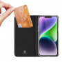Capa flip com carteira Dux Ducis Skin Pro para Apple iPhone 15 Plus, preta