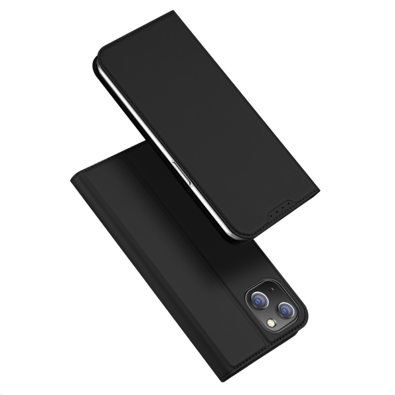 Capa flip com carteira Dux Ducis Skin Pro para Apple iPhone 15 Plus, preta