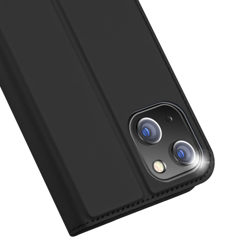 Capa flip com carteira Dux Ducis Skin Pro para Apple iPhone 15 Plus, preta