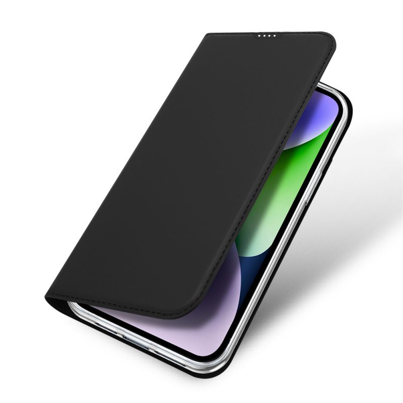 Capa flip com carteira Dux Ducis Skin Pro para Apple iPhone 15 Plus, preta