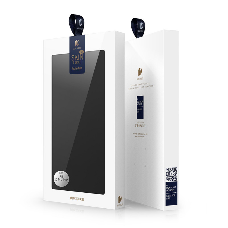 Capa flip Dux Ducis Skin Pro para Realme 10 Pro, preta