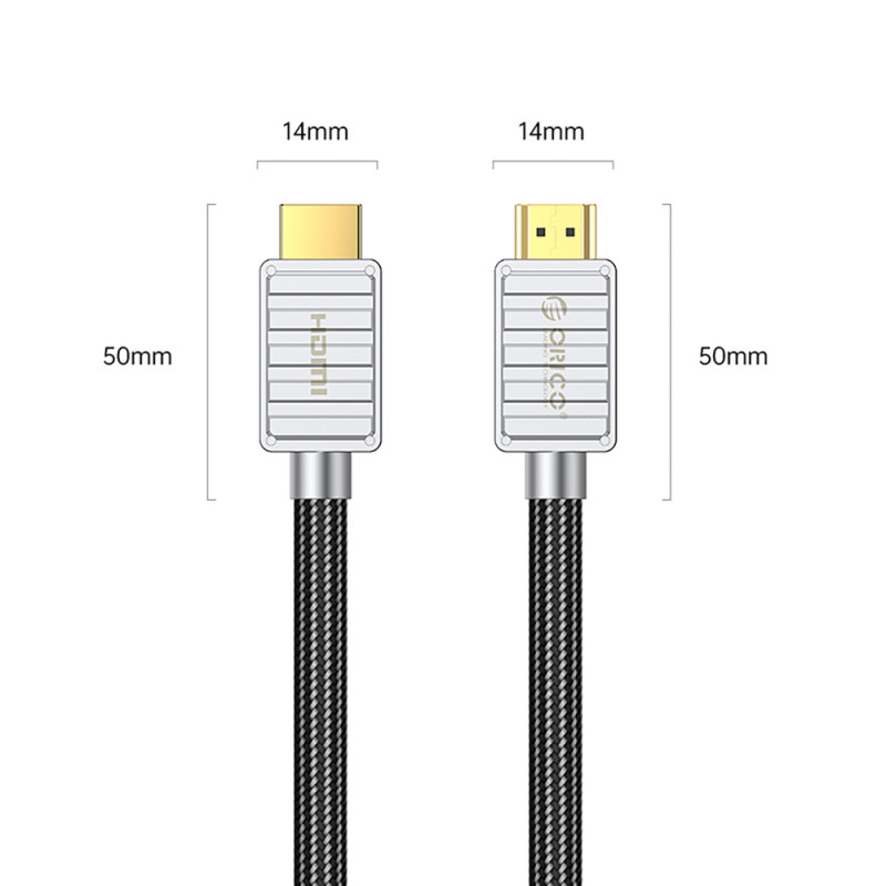 Cabo HDMI 2.1 Orico H8CY, 8K 60 Hz, 3 m, preto