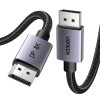 Cabo DisplayPort 1.4 Ugreen DP120, 8K 60 Hz, 32,4 Gbps, 3 m, preto