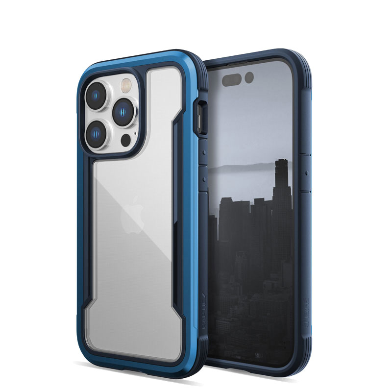 Capa Raptic Shield X-Doria para Apple iPhone 14 Pro, azul-marinho