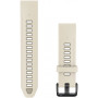 Pulseira Garmin QuickFit 20 mm, silicone, Cream / French Gray (010-14506-04)