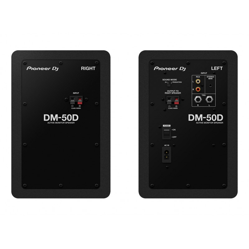 Coluna Pioneer DM-50D de 2 vias, com fios, 50 W, preta