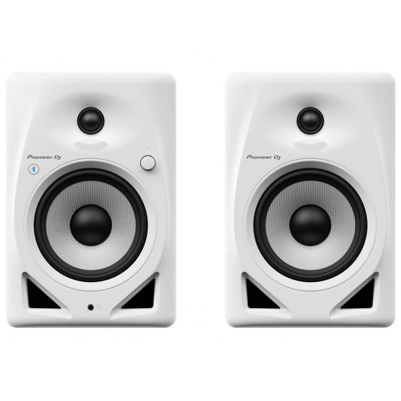 Pioneer DJ DM-50D-BT-W altifalante de monitor ativo, 3,4 polegadas, 25 W (1 par), branco