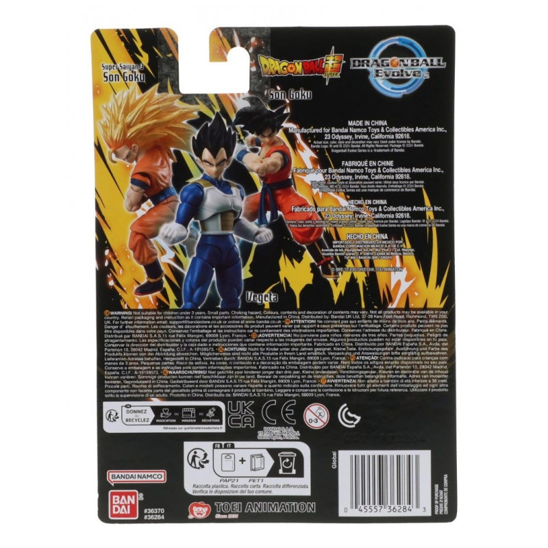 Figura colecionável Bandai Dragon Ball Super Evolve Vegeta