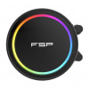 FSP AE36-B Refrigeração Líquida All-in-One para CPU de 360 mm com ARGB, LGA 1851 / AMD AM5, Preto
