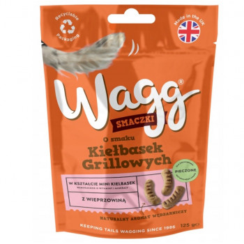 Petisco para cães sabor salsicha grelhada Wagg, 125 g