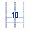 Etiquetas autocolantes para crachás de identificação Avery Zweckform L4727-20, 90 x 54 mm, branco