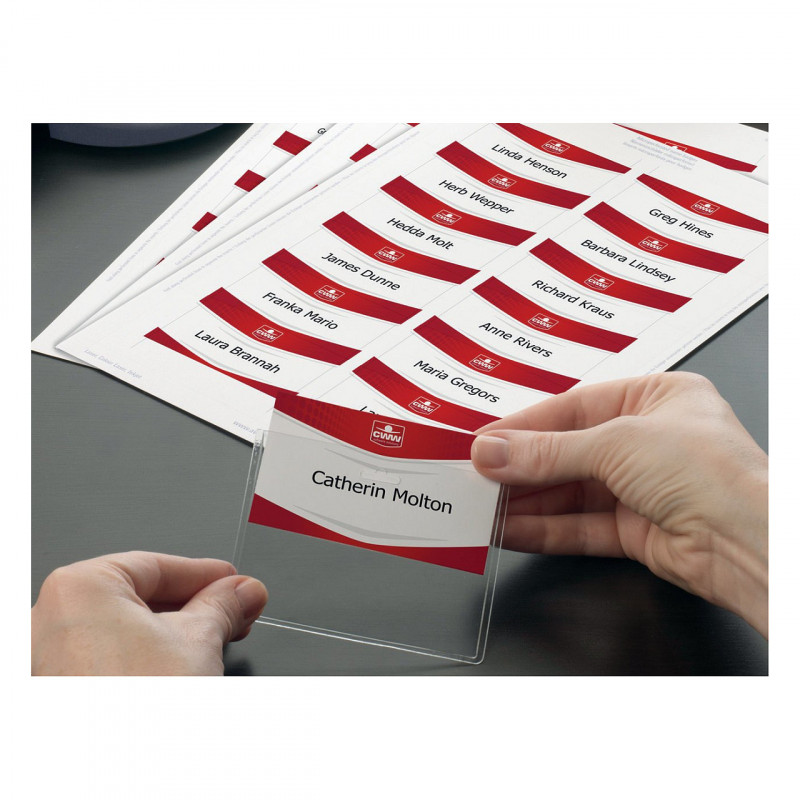 Etiquetas autocolantes para crachás de identificação Avery Zweckform L4727-20, 90 x 54 mm, branco
