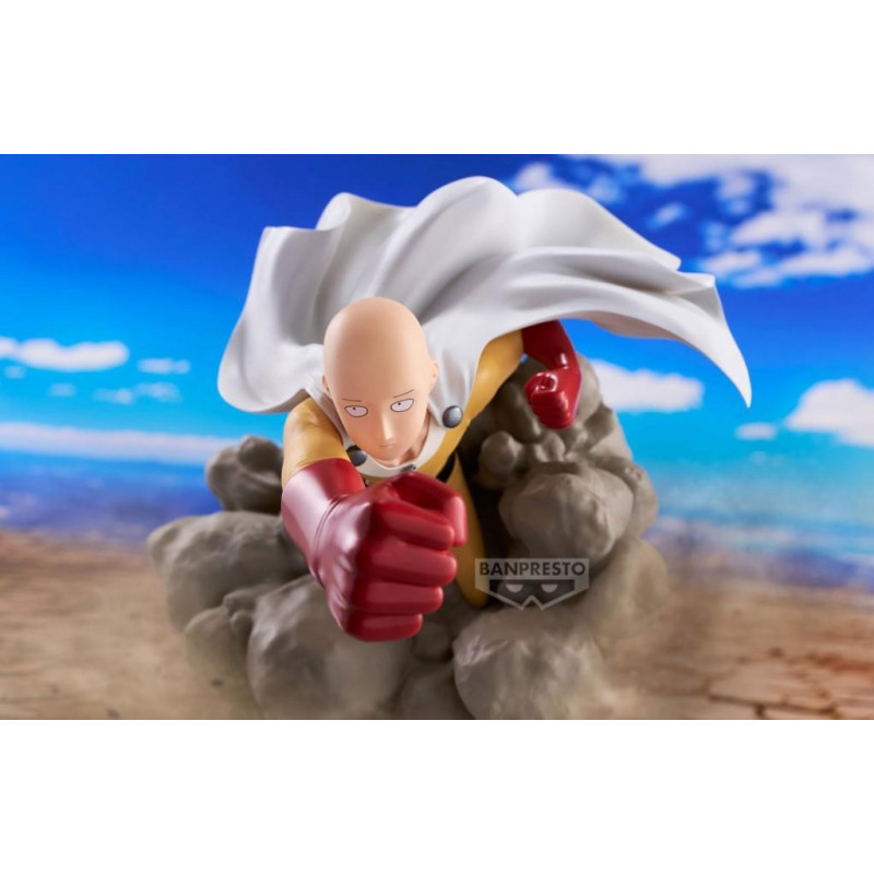 Figura colecionável Bandai Banpresto One Punch Man Diorama - Saitama (BP30038P)