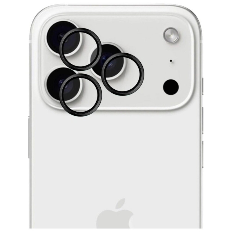 3MK HARDY Lens Protection Pro película de vidro para objetiva de câmara para Apple iPhone 17 Pro / 17 Pro Max, preto
