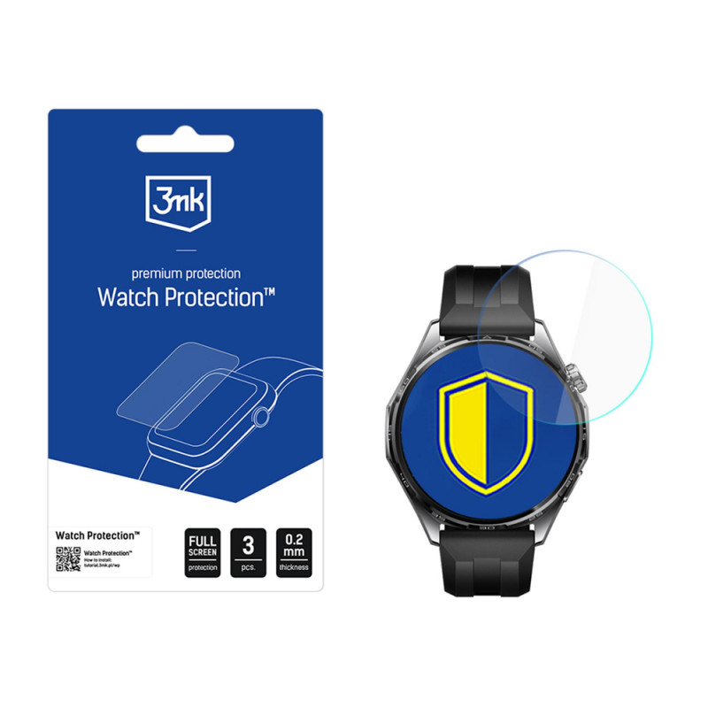 Película híbrida 3MK FlexibleGlass Watch para Huawei Watch GT 6 46 mm