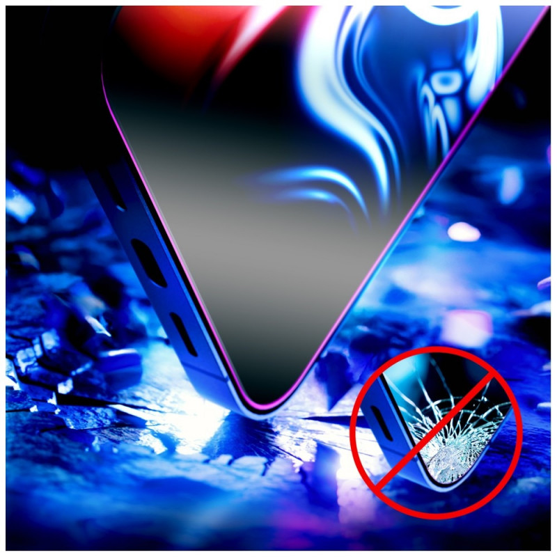 3MK HardGlass Max protetor de ecrã em vidro temperado para Apple iPhone 17 Pro / 18 Pro, preto