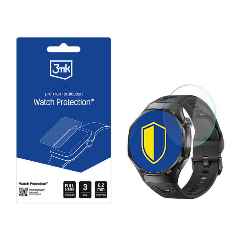 Protetor de ecrã 3MK Watch Protection FlexibleGlass para Huawei Watch GT 7 41 mm