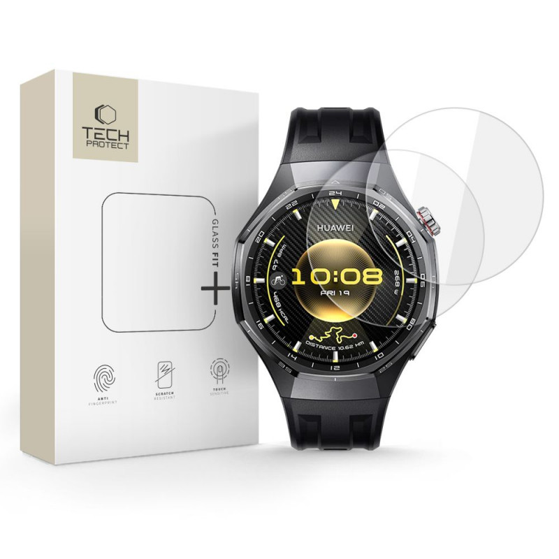 Tech-Protect Glass Fit+ Vidro Temperado para Huawei Watch GT 6 Pro 46mm, Transparente (2 unid.)