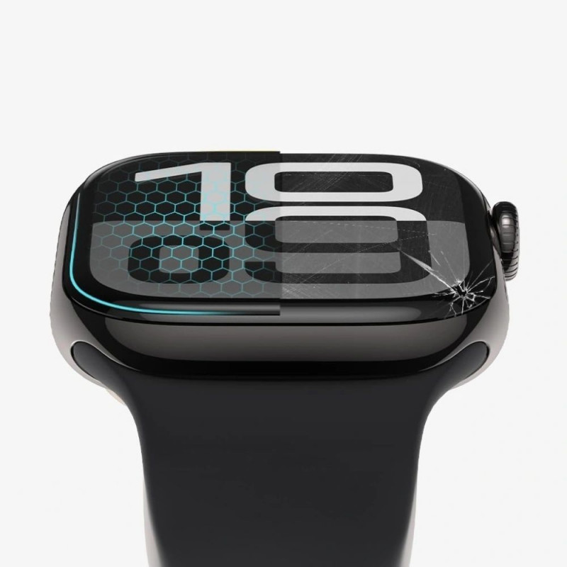 Película de vidro híbrido Tech-Protect Glass Flex+ para Garmin Forerunner 970 / 570 47 mm (2 un.), preta