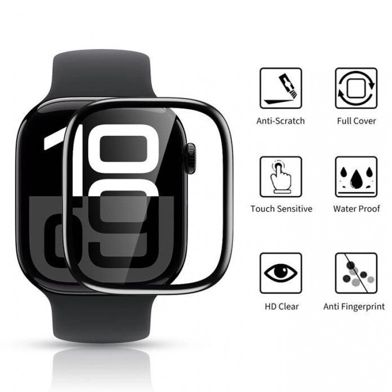 Tech-Protect Glass Flex+ THP4226 Vidro Híbrido para Huawei Watch Fit 3 / 4 (2 un.), Preto