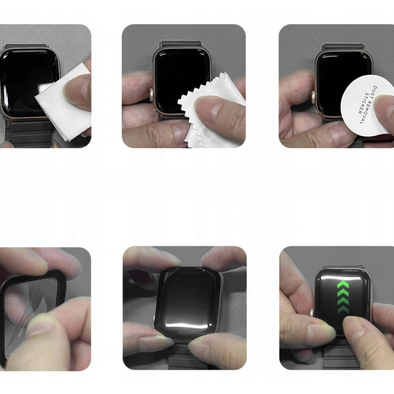 Tech-Protect Glass Flex+ THP4226 Vidro Híbrido para Huawei Watch Fit 3 / 4 (2 un.), Preto