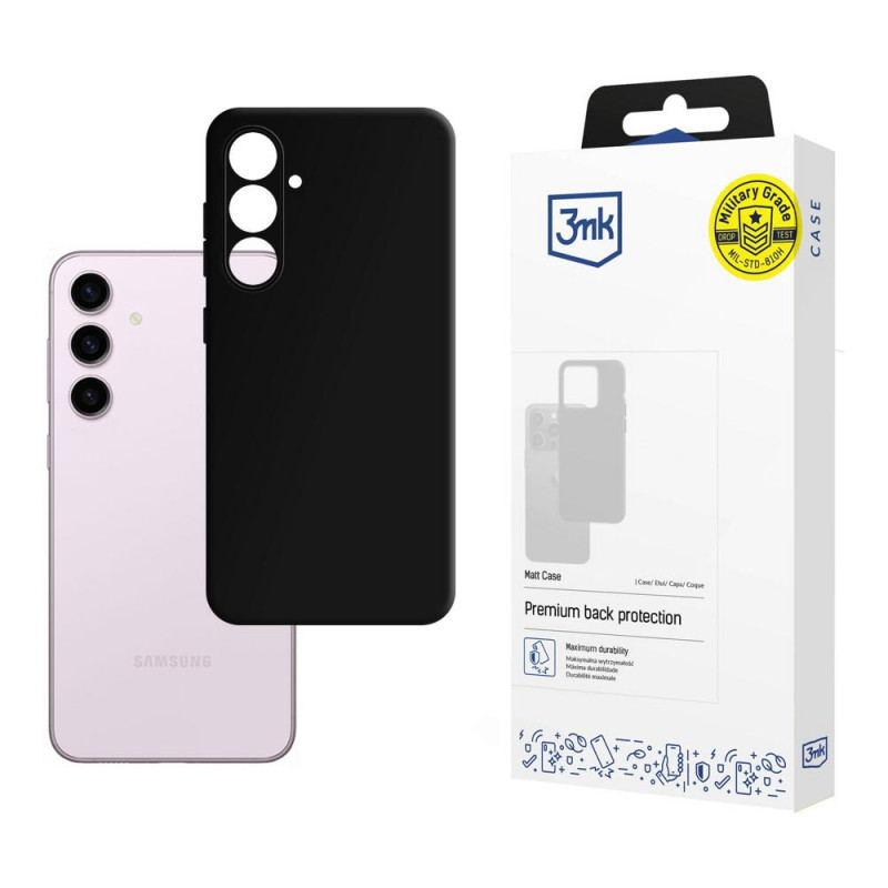 Capa 3MK Matt Case para Samsung Galaxy S24, preta