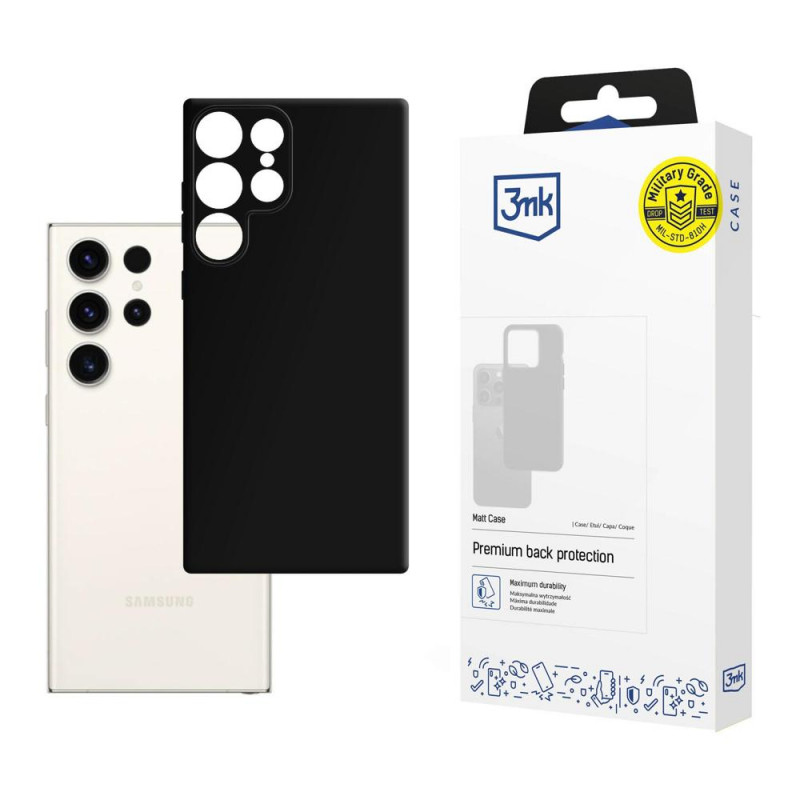 3MK Matt Case Samsung Galaxy S24 Ultra, preto