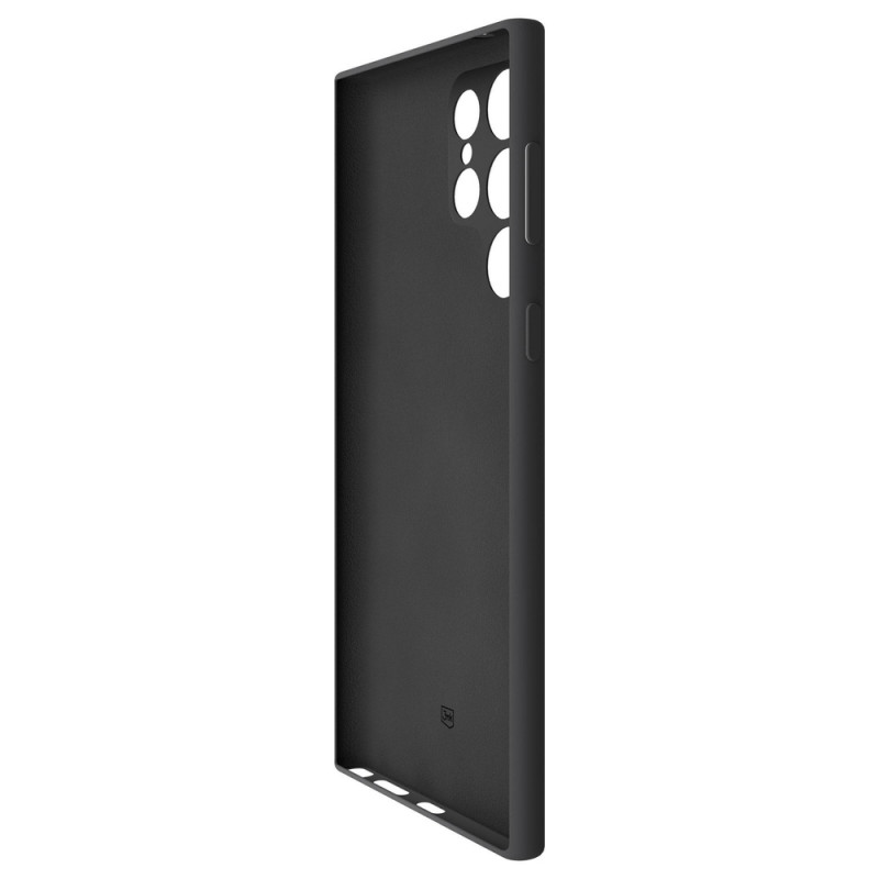 Capa de silicone 3MK para Samsung Galaxy S24 Ultra, preta