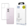 Capa para smartphone 3MK Armor Case para Motorola Moto G 5G 2024, transparente