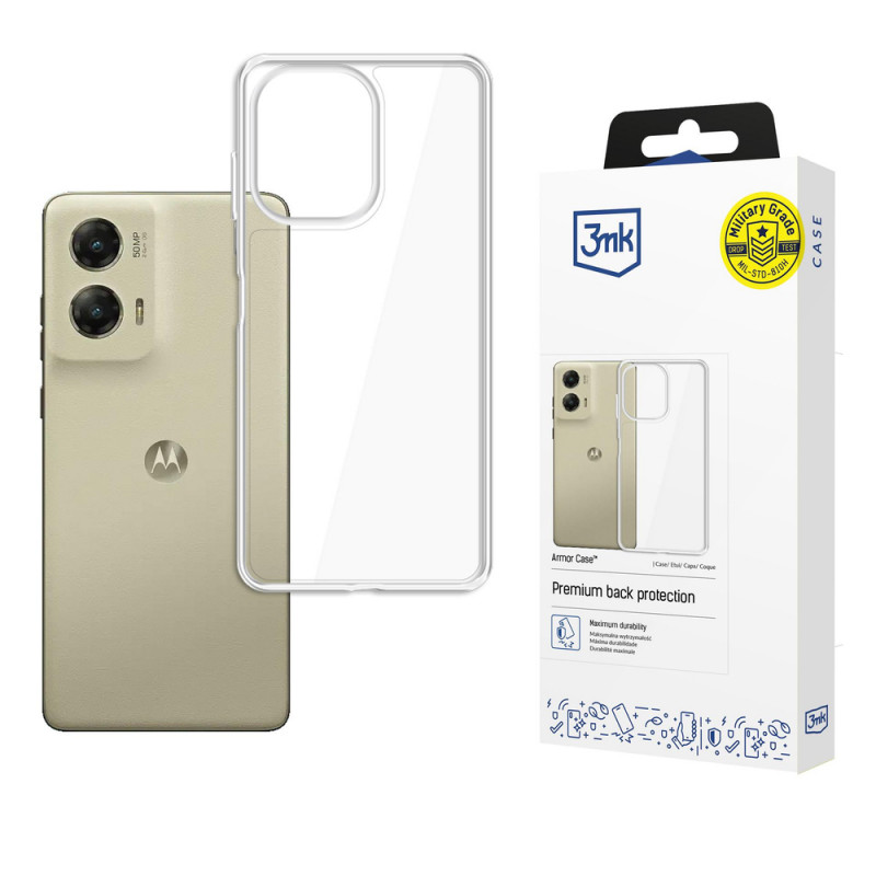 Capa para smartphone 3MK Armor Case para Motorola Moto G Stylus 2024, transparente