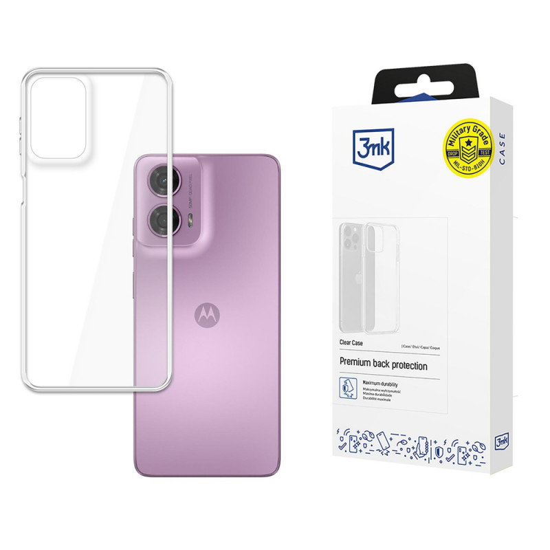 Capa para smartphone 3MK Clear Case para Motorola Moto G24, transparente